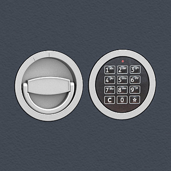 Trezor na dokumenty DR 40-04 s číselným zámkem, v barvě RAL 7024