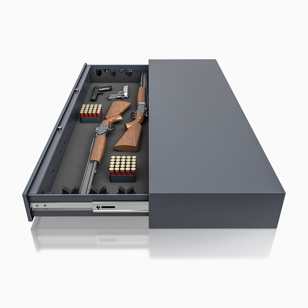 Trezor na zbraně DR 50-05 s kódovým zámkem, v barvě RAL 7024